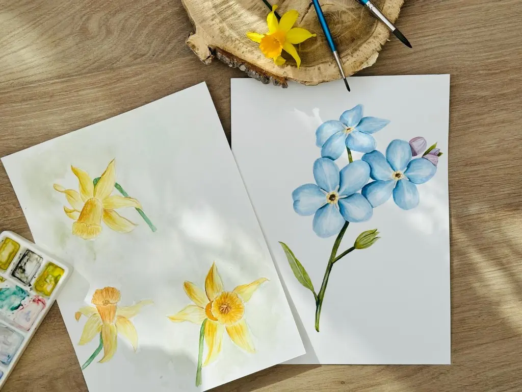Workshop Aquarel bloemen schilderen - Ma 25/5/2026 14u-17u 