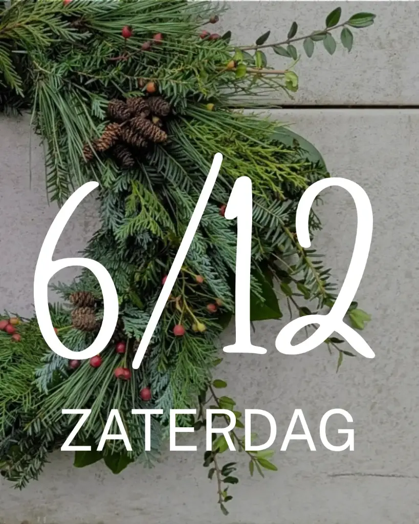 Workshop "Kerstkrans maken" - Za 6/12/2025 14u-16u