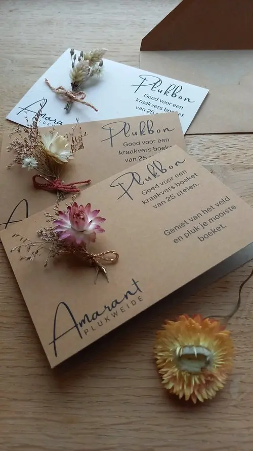 Plukbon 2 boeketten papier 