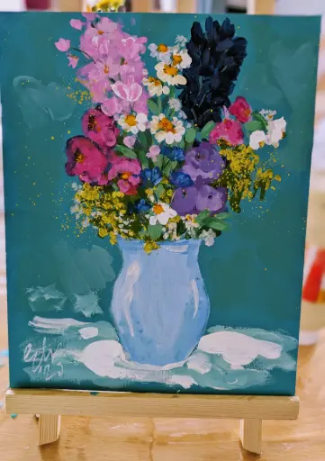 Workshop "Petals en Paint" - Za 28/6/2025 9u30-12u30  