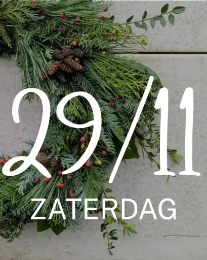 Workshop "Kerstkrans maken" - Za 29/11/2025 14u-16u 